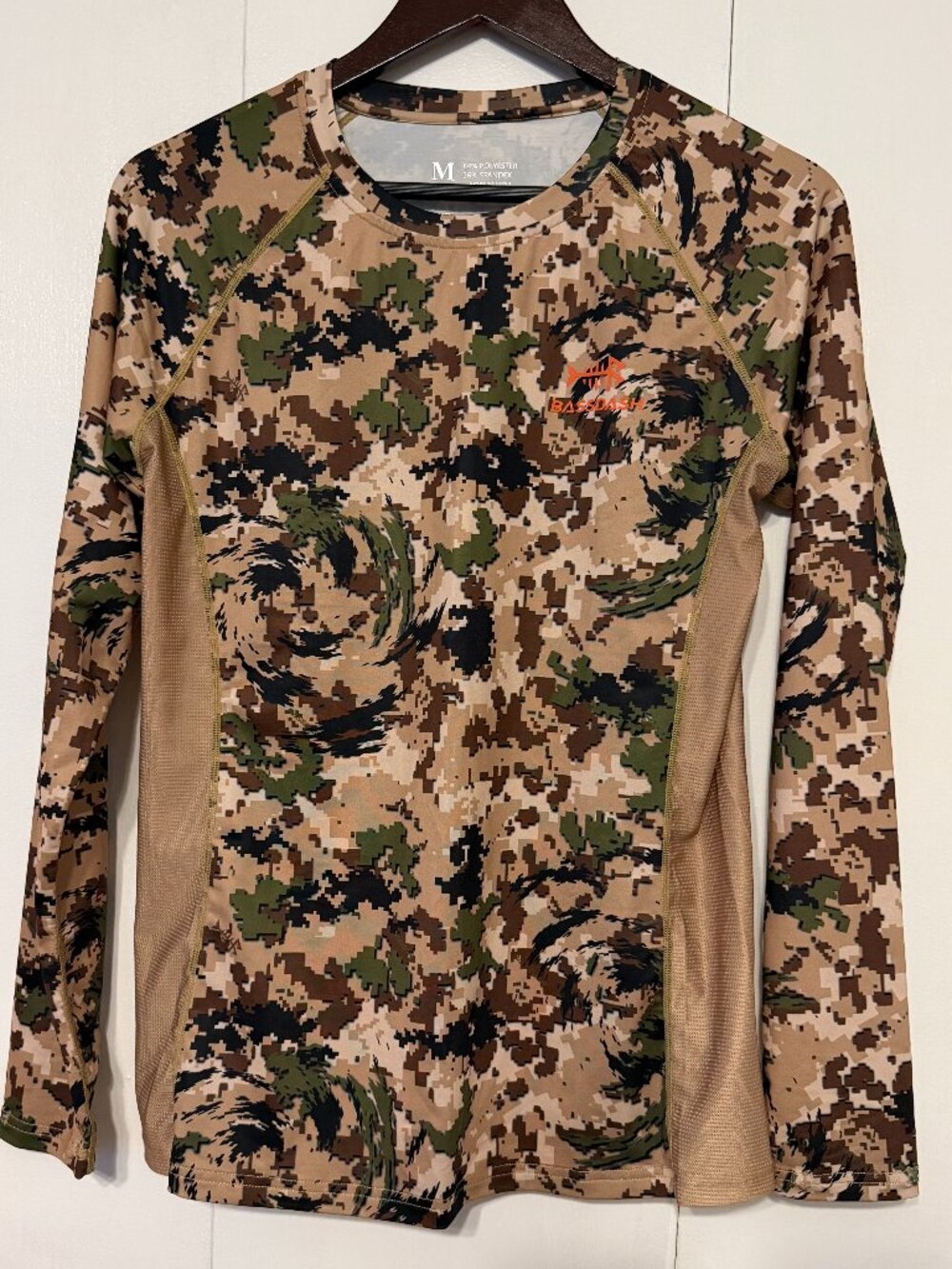 BASSDASH Camo Performance Long Sleeve Shirt
